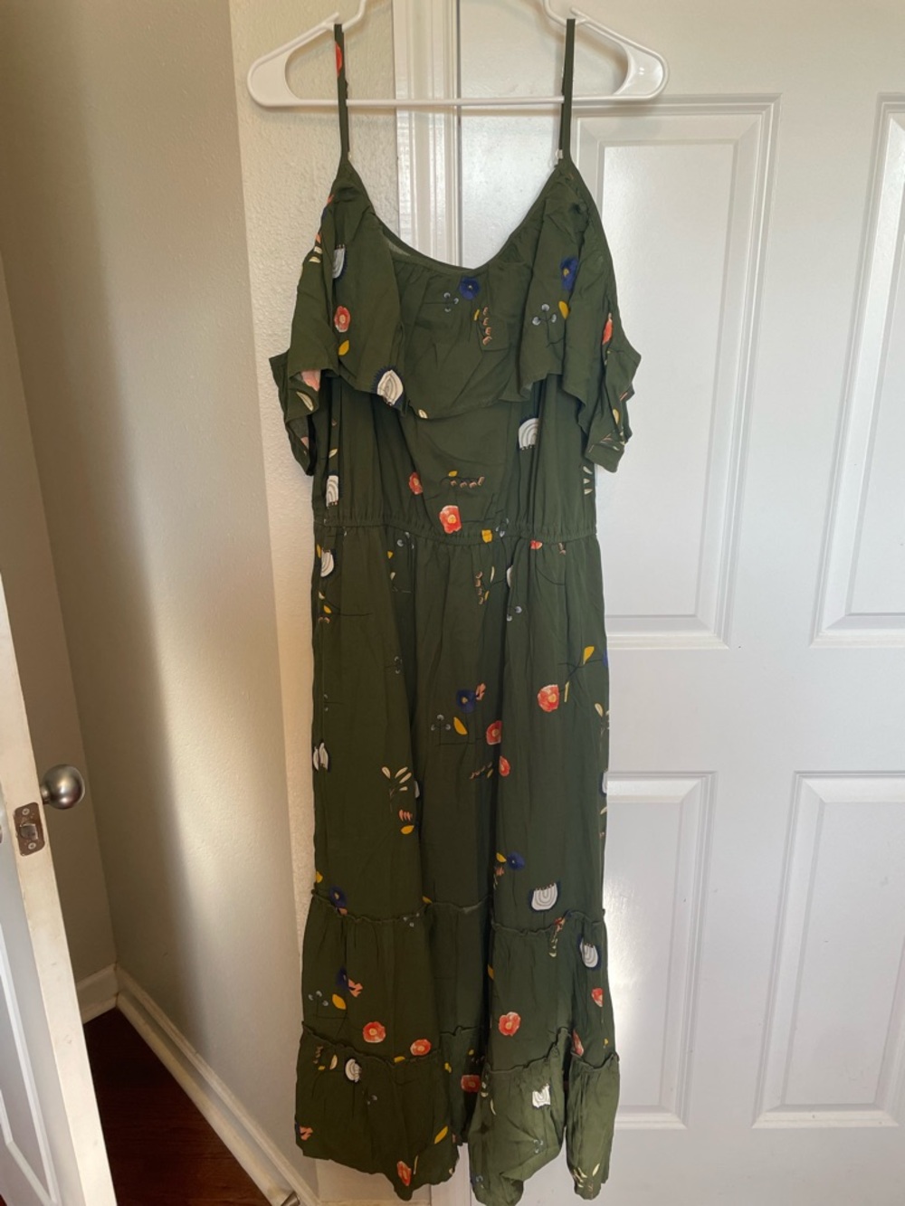ANA A New Approach Hanna Floral Cold Shoulder Maxi Dress Women’s XL NWT - Picture 2 of 8